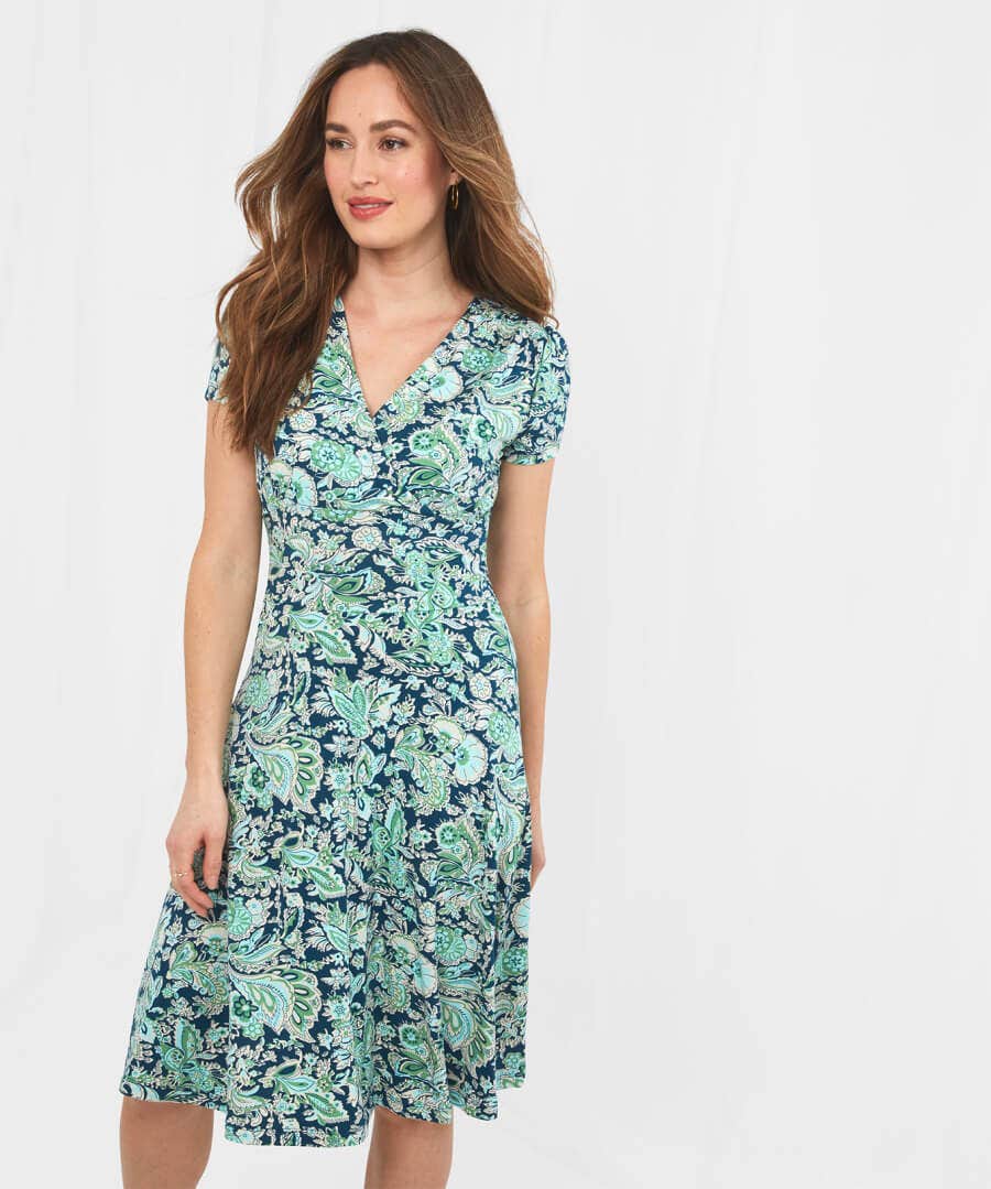 Perfect Paisley Jersey Dress