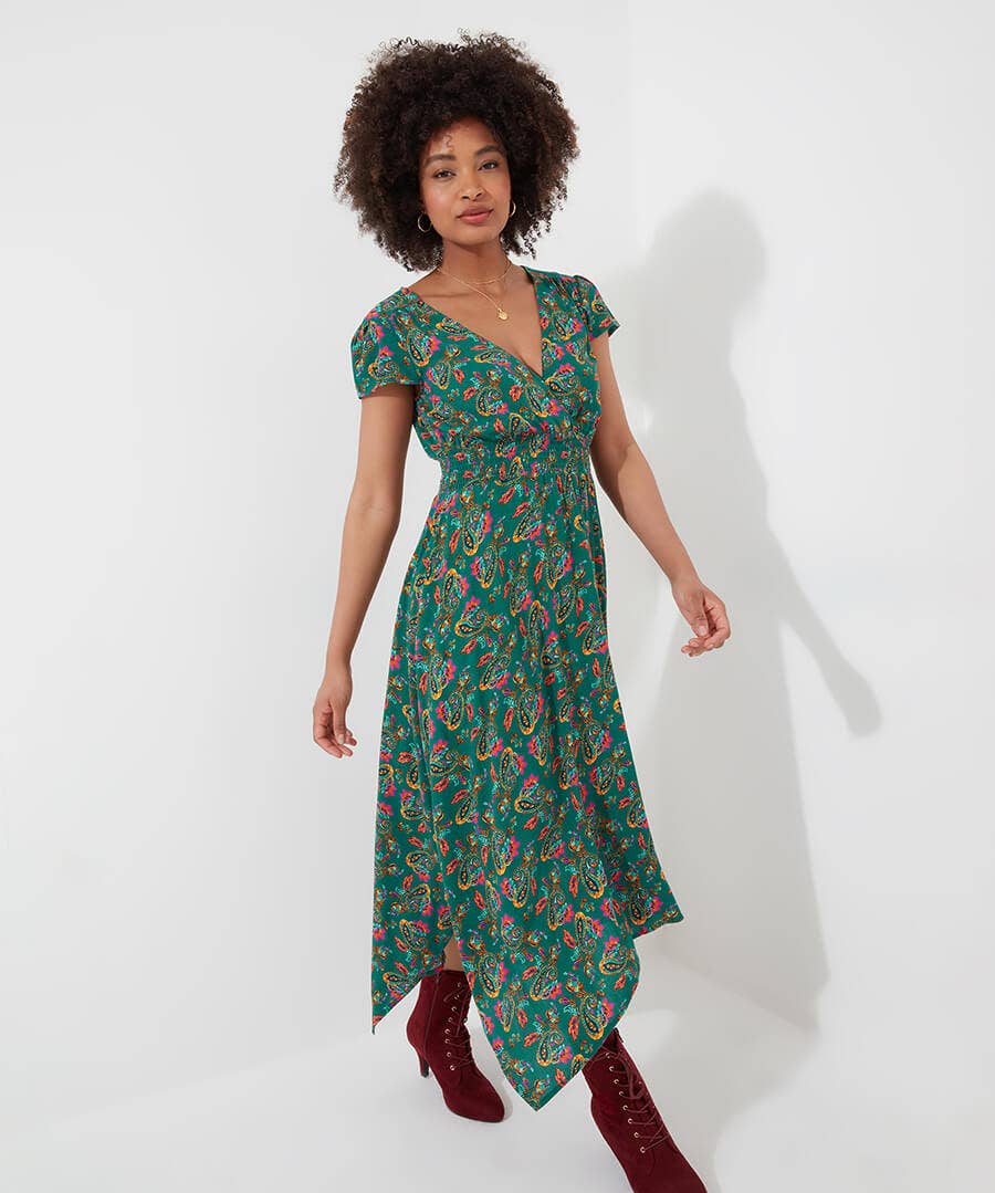 Iris Dippy Hem Dress