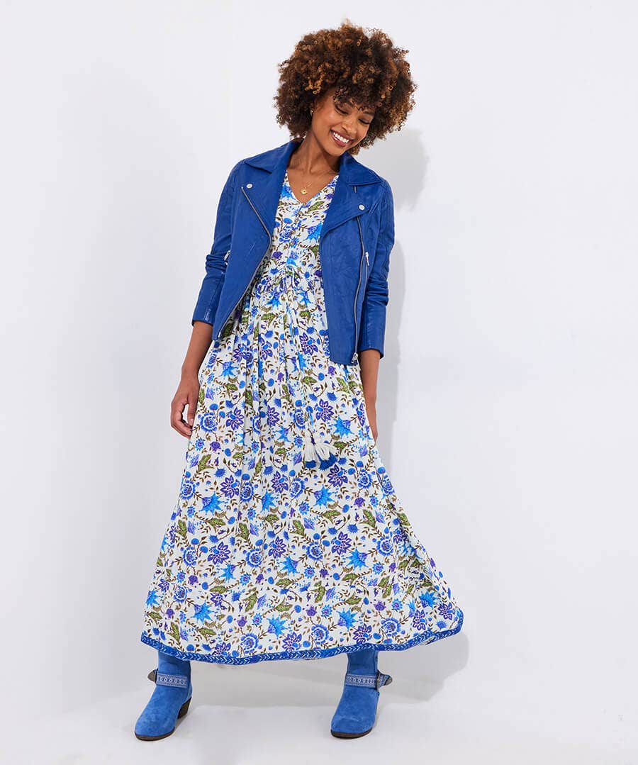 Joys Of Summer Embellished Floral Maxi Dress