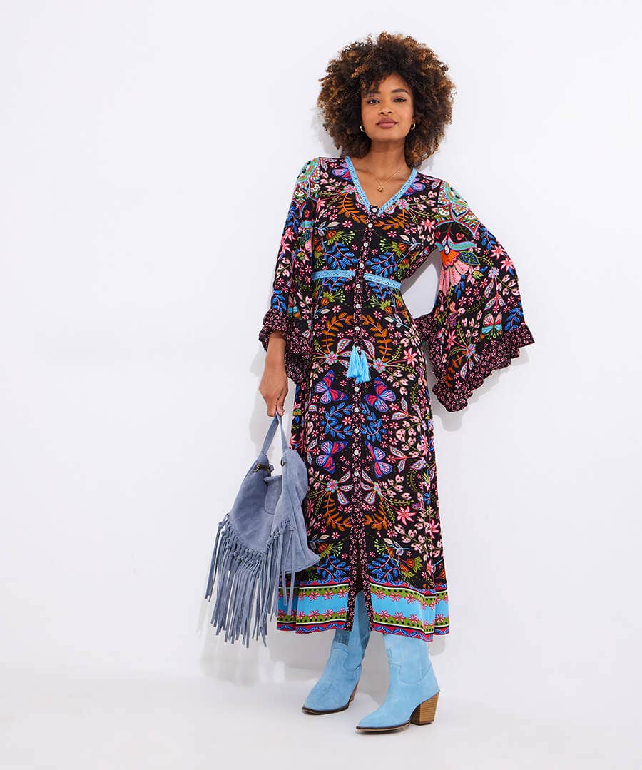 Butterfly Dreamer Boho Maxi Dress