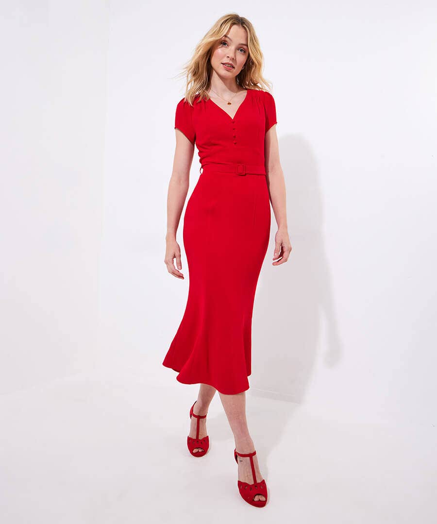 Eliana Statement Summer Midi Dress