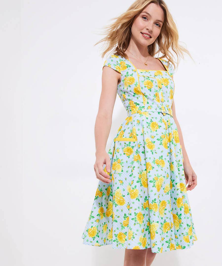 Kelcey Floral Vintage Dress