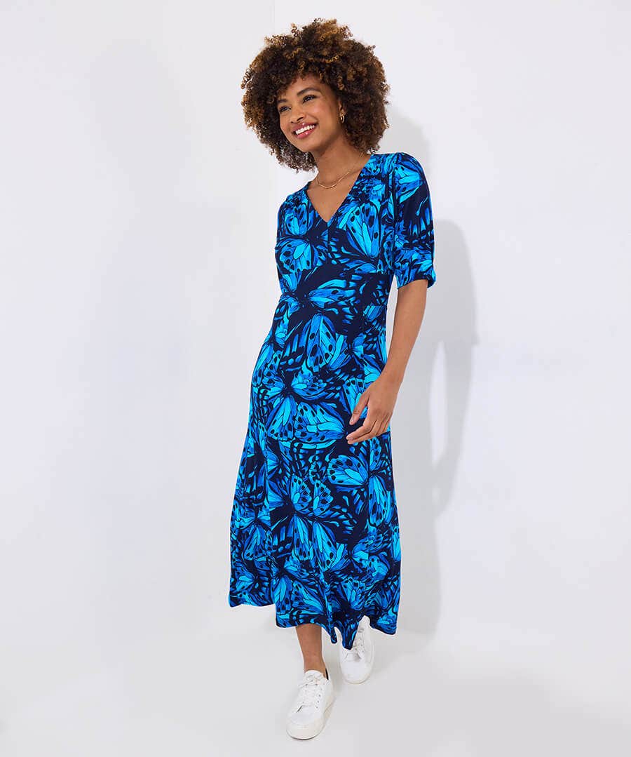 Butterfly Wings Jersey Dress
