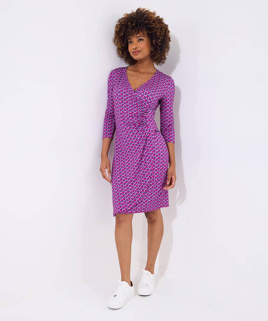 Gia Geo Print Jersey Dress