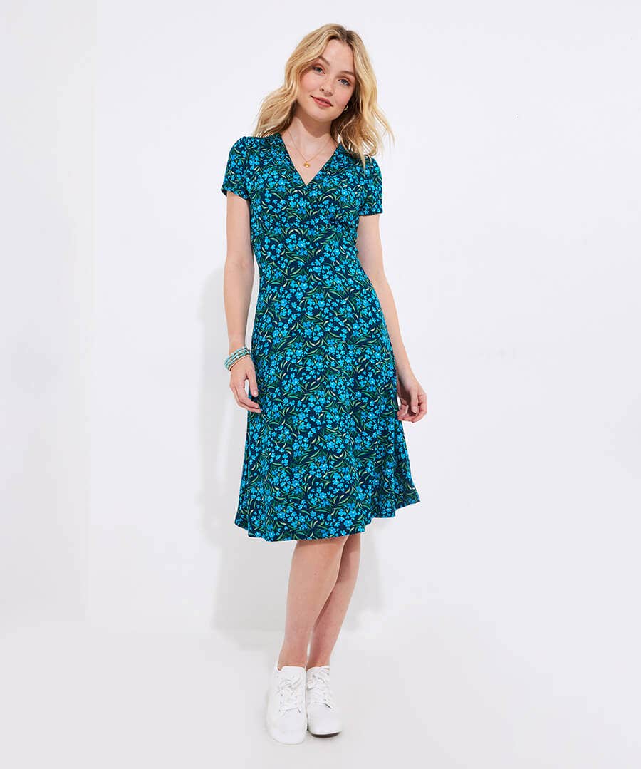Felicity Floral Print Jersey Dress