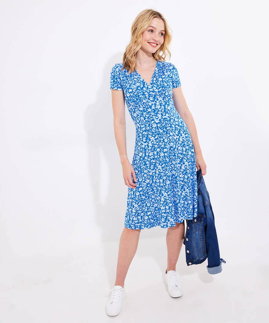 Marcie Printed Jersey Dress