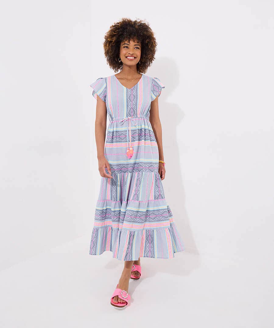 Summer Stripes Maxi Dress