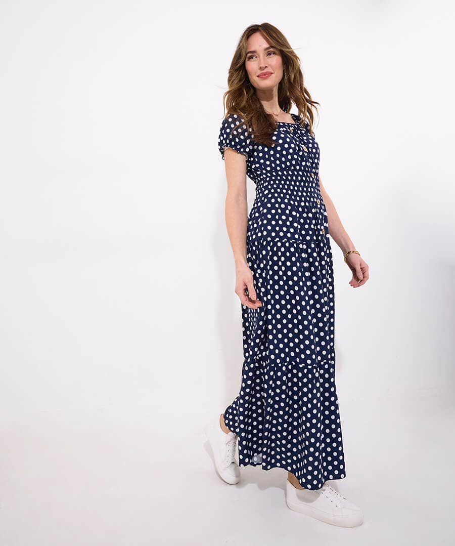 Perfectly Polka Dot Maxi Dress