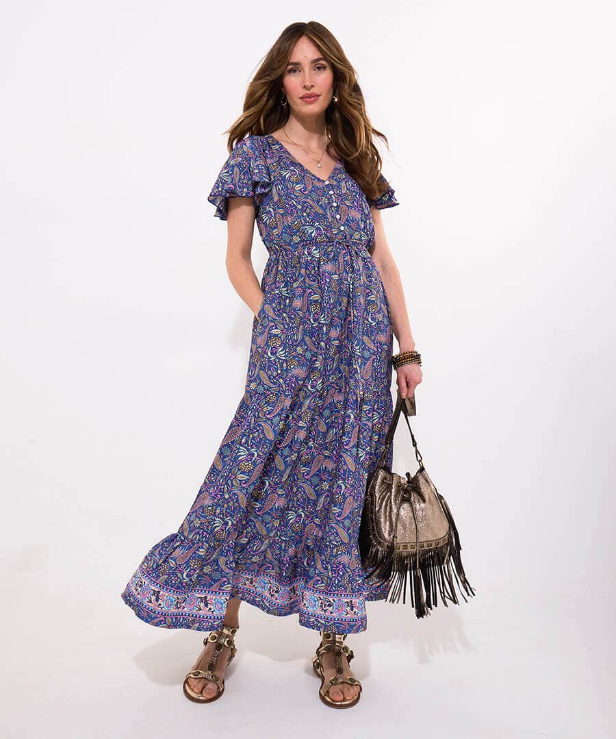 Christie Boho Printed Maxi Dress