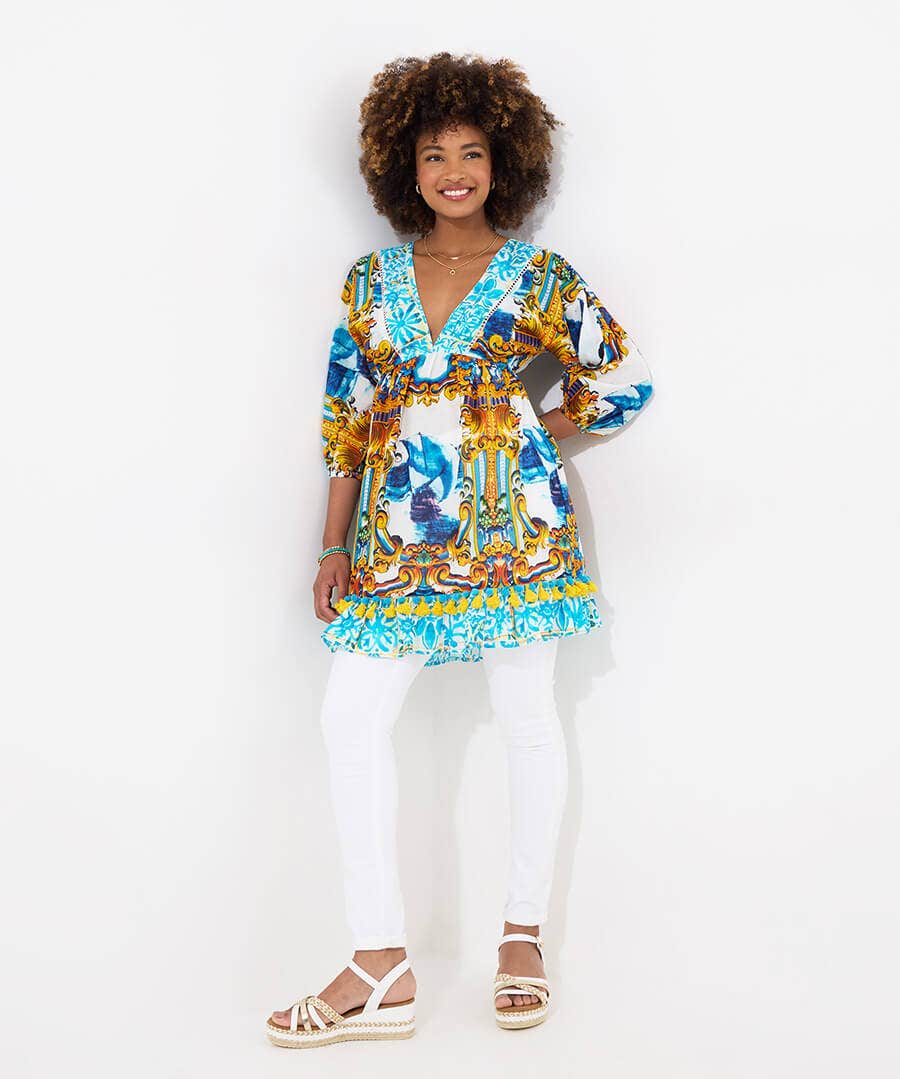 Sail Away Printed Tunic