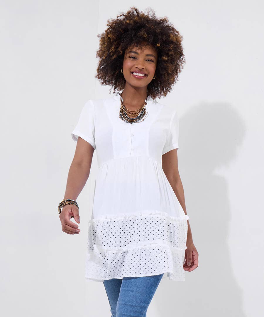 All Summer Long Embroidered Tunic