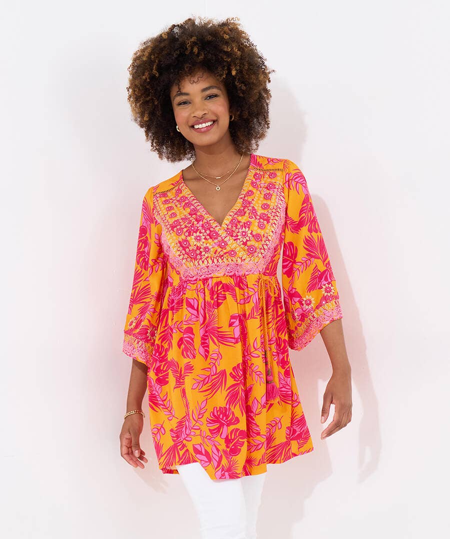The Heat Of Summer Embroidered Tunic