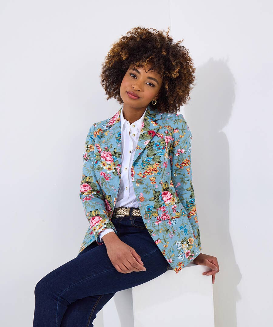 Heidi Floral Print Cotton Jacket