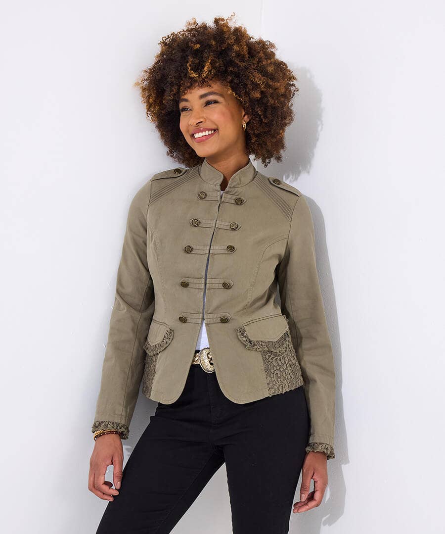 Marcie Cotton Military Jacket