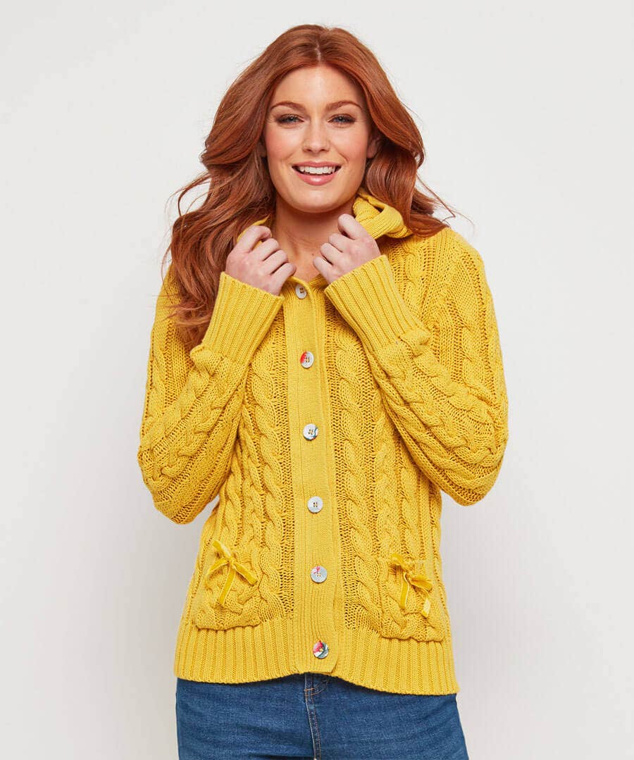 joe browns lemon cardigan