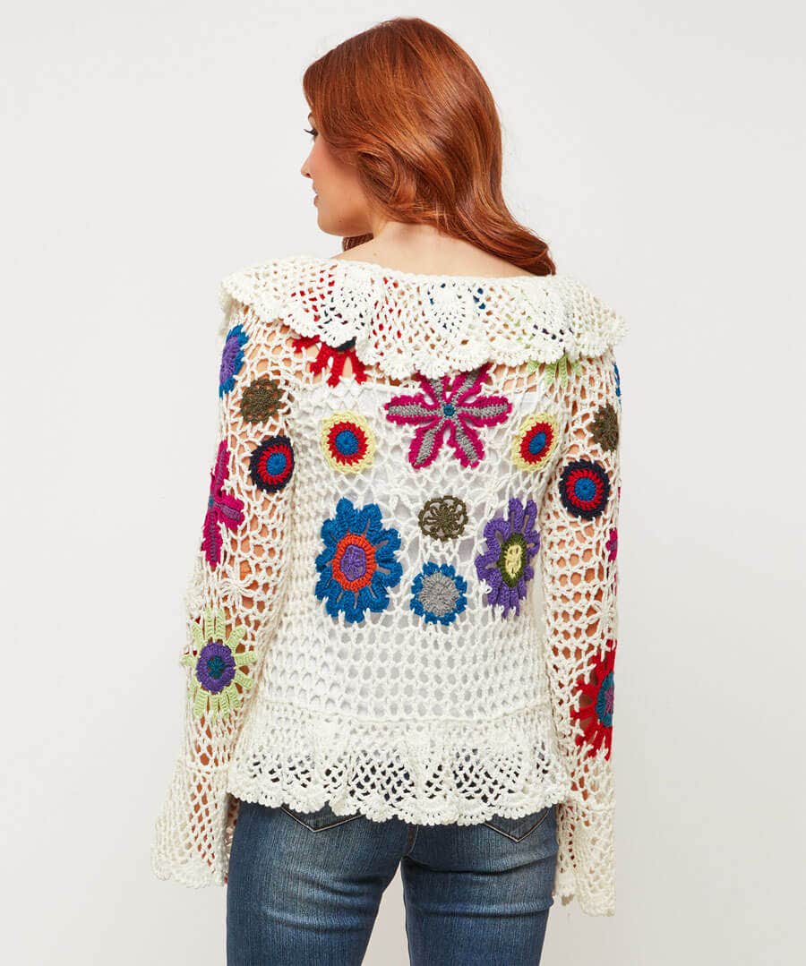 joe browns quirky crochet cardigan