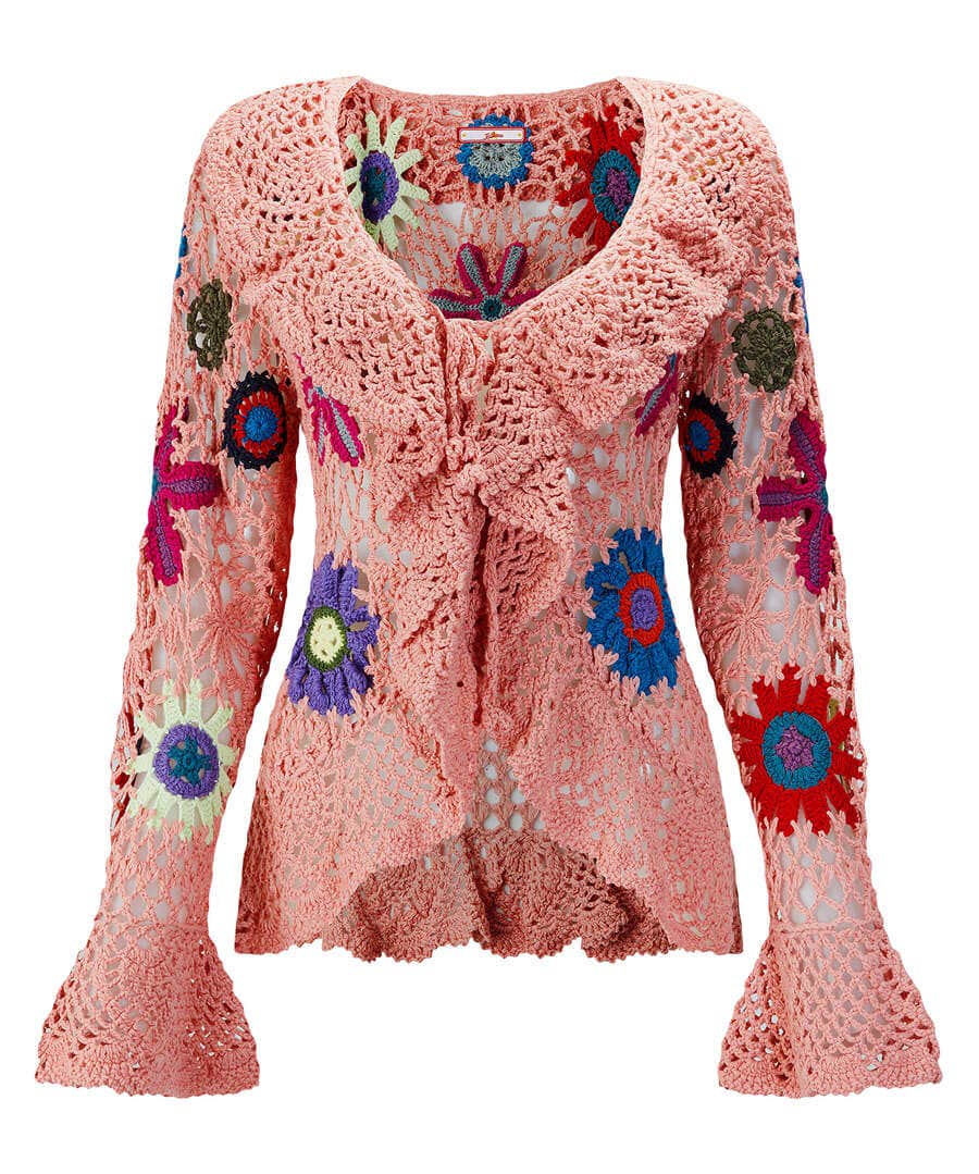 joe browns quirky crochet cardigan