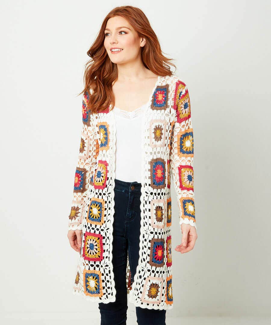 joe browns quirky crochet cardigan