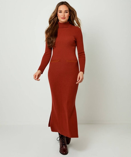 Fabulous Ribbed Knitted Dress
