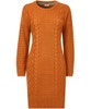 Funky Cable Knit Sweater Dress