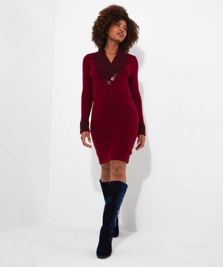 Curiously Cosy Jumper Dress