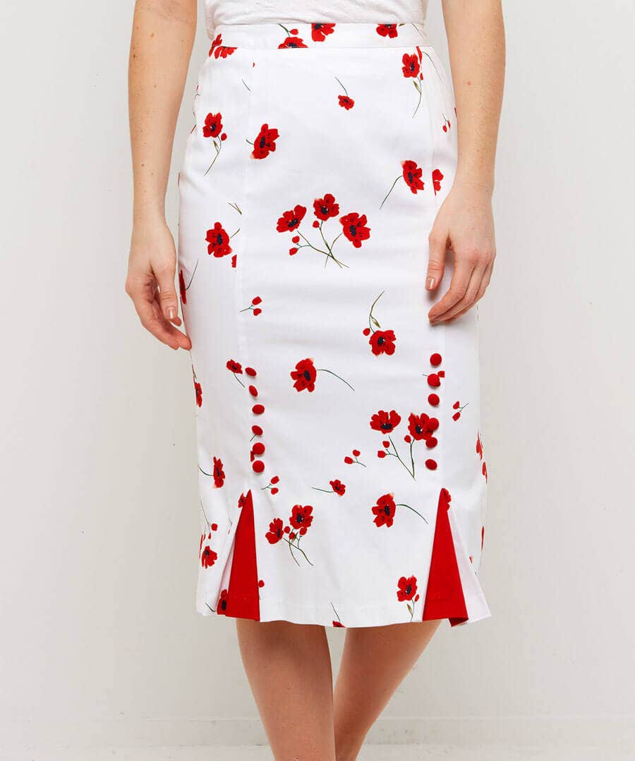 Vintage Poppy Skirt