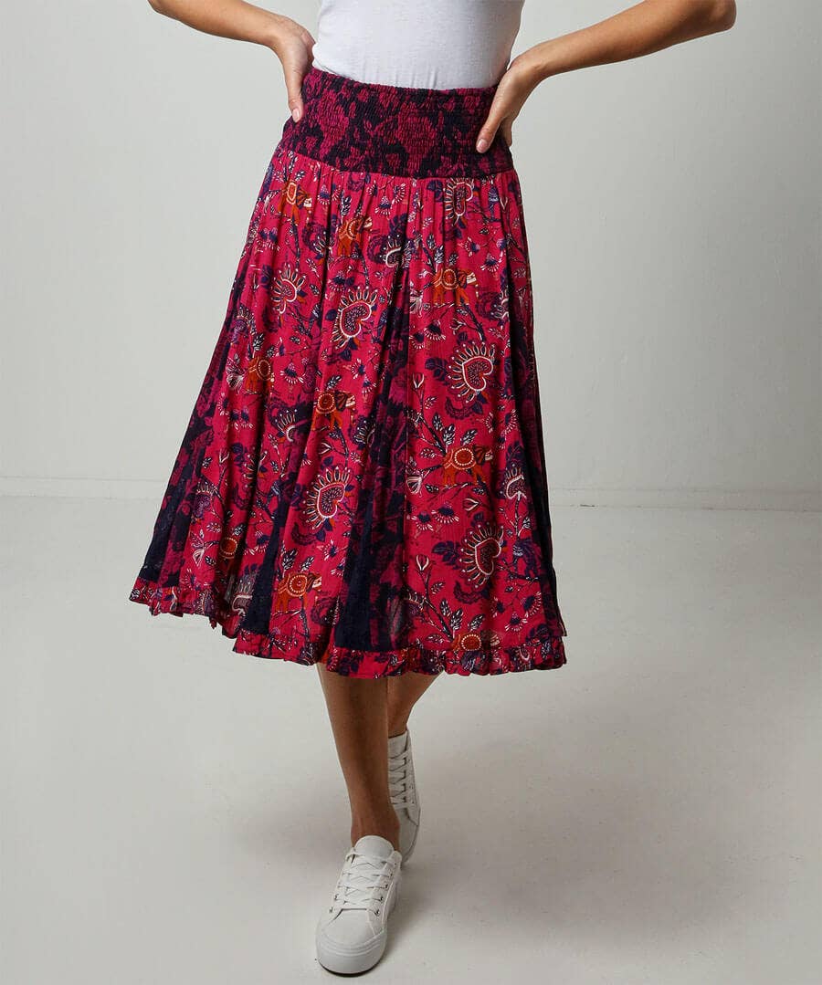 Fuzzi  Mesh Godet Skirt  S  MADE by DWC