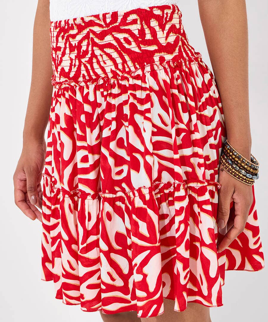 Fun And Fabulous Tiered Mini Skirt