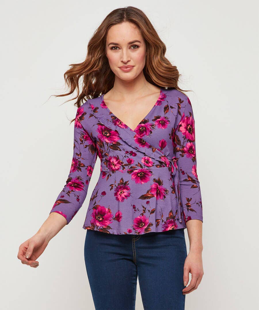 Lovely Floral Wrap Top | Joe Browns Official Site