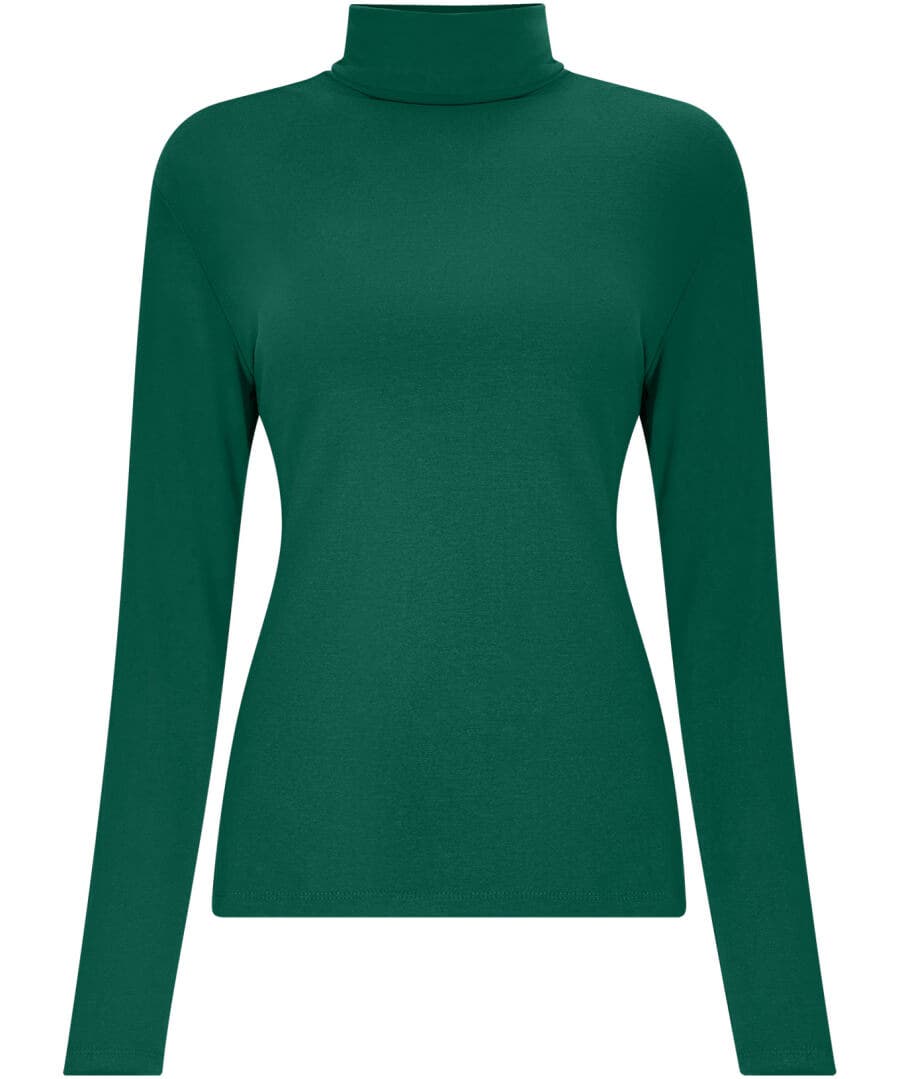 Jersey Roll Neck Top