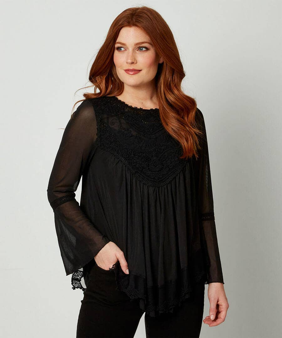Lace Bib Top