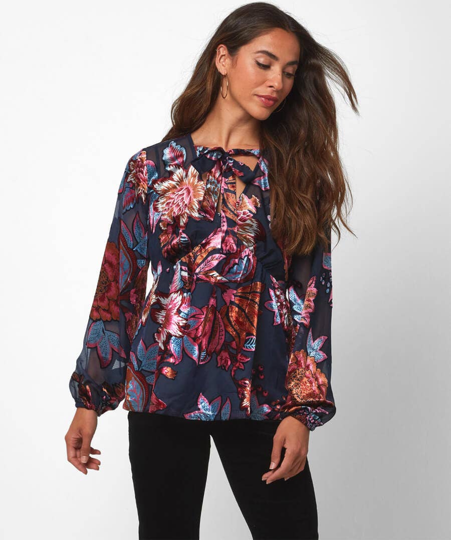 Dazzling Devore Top