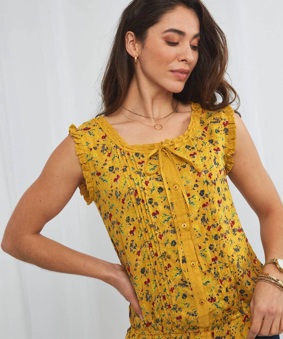 The Millie Ditsy Print Top