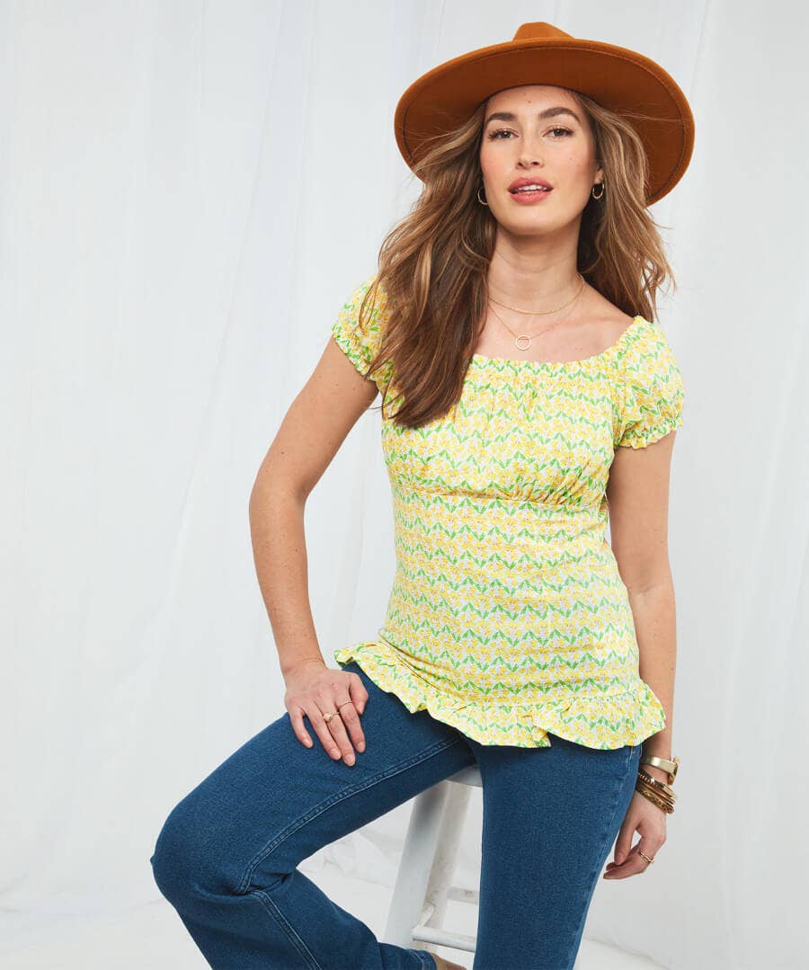 English Country Garden Top