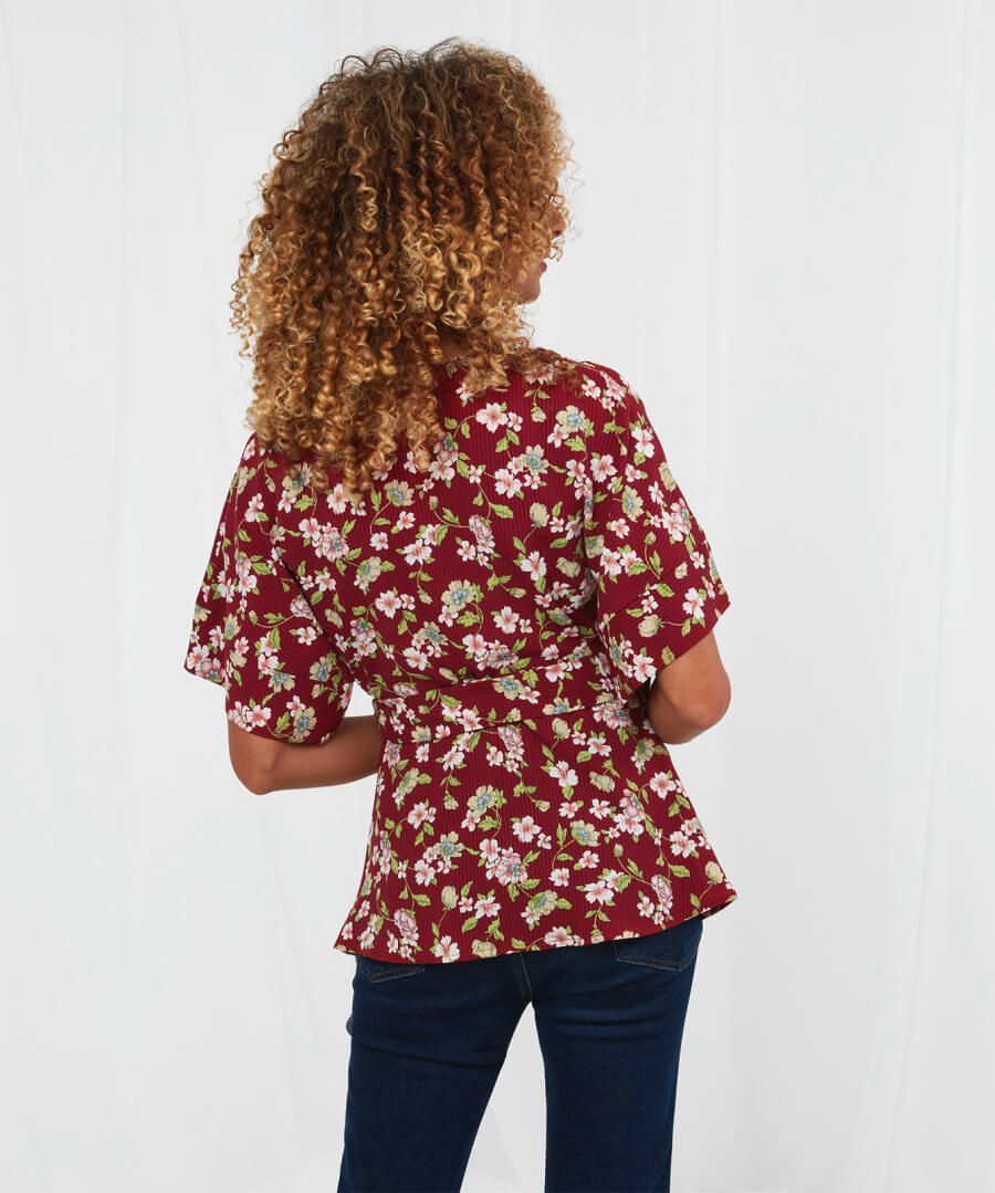Divine Floral Wrap Top | Women's Tops & Tees | Joe Browns