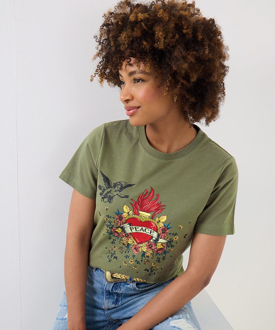 Peace And Love Graphic Tee