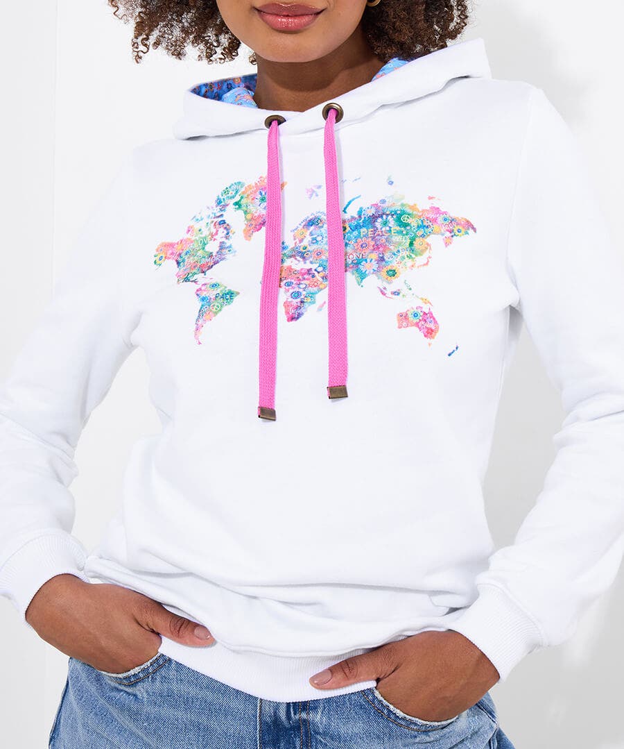 Around The World Graphic Hoodie