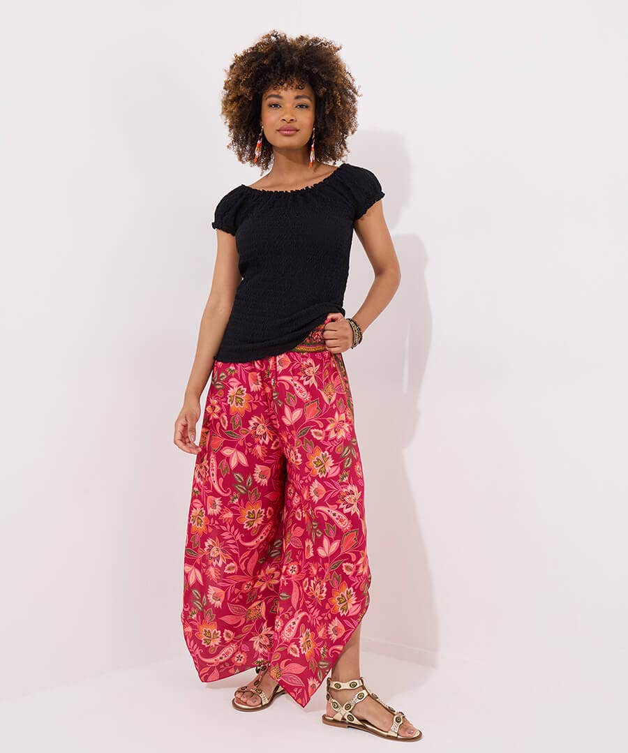 Boho Belle Textured Jersey Top