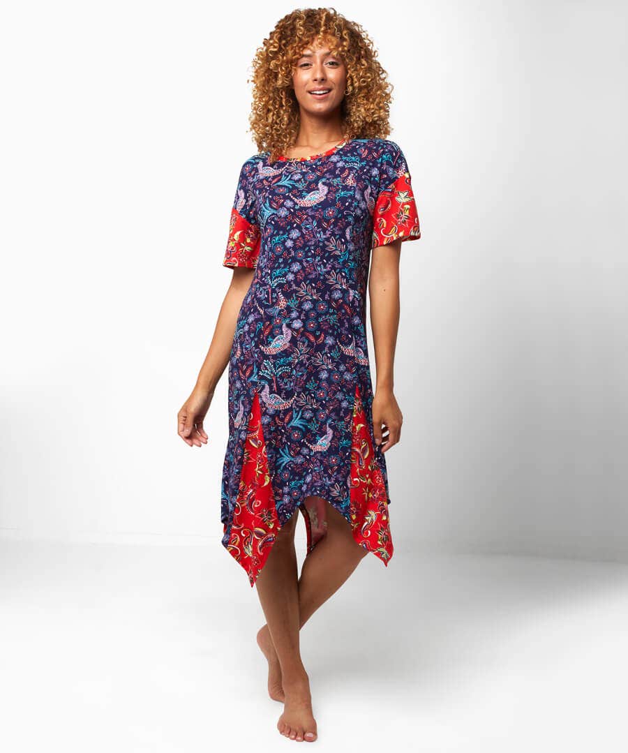 Peacock High Low Nightie