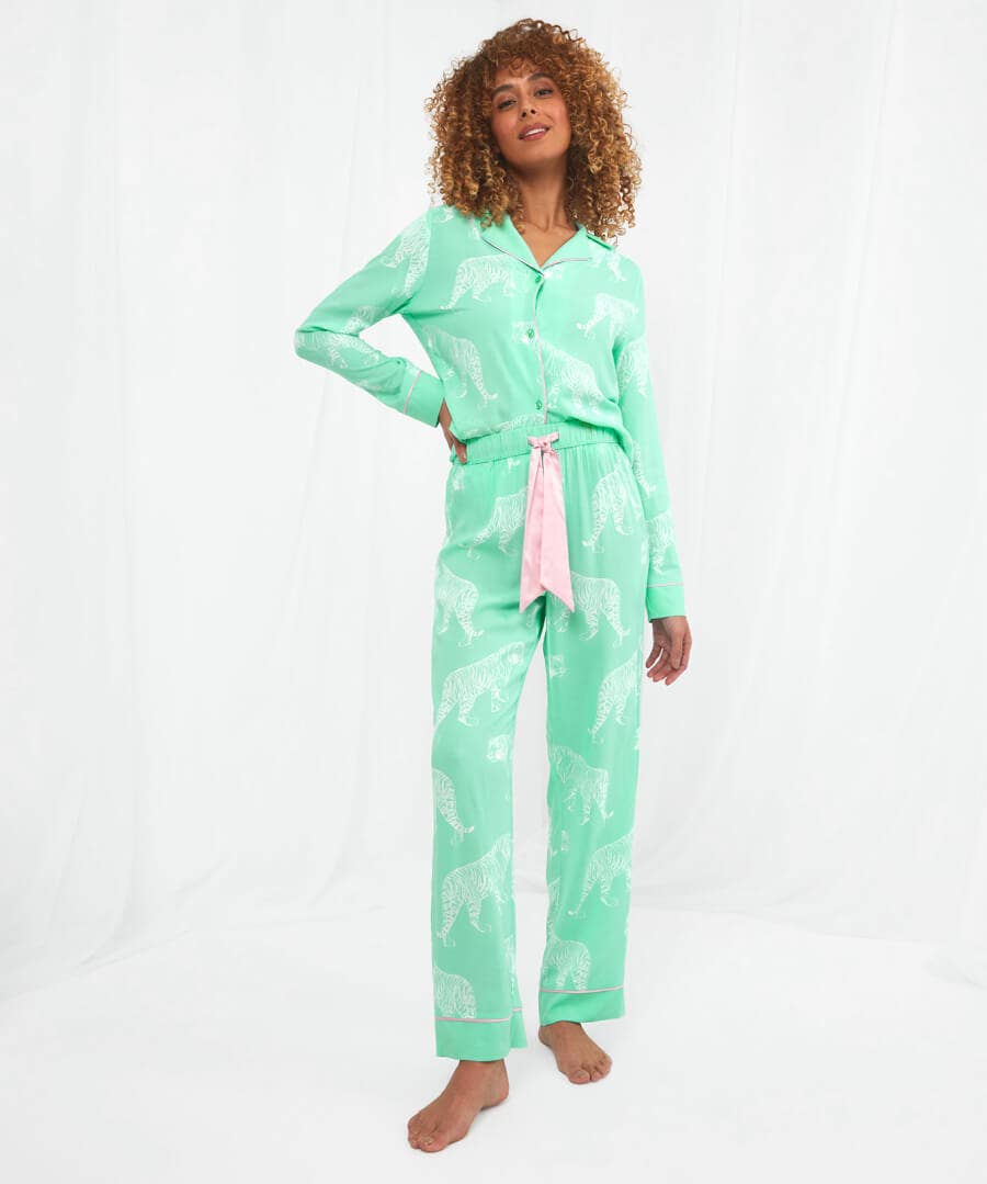 Boutique Tiger Print PJ Trousers