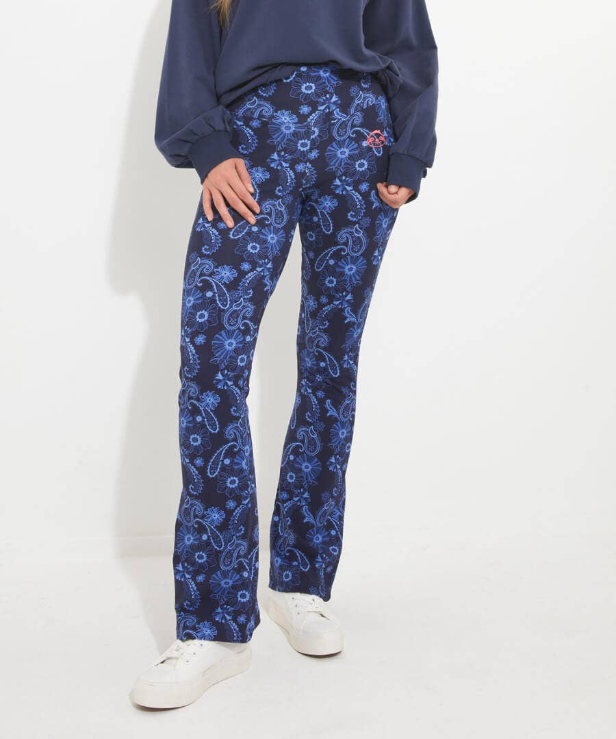 Paisley print cheap flares