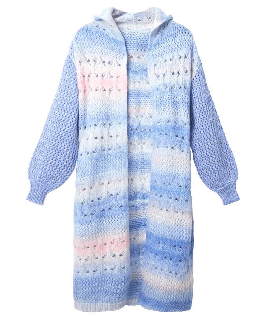 Sloe Joes Ombre Knit Longline Cardigan Joe Browns