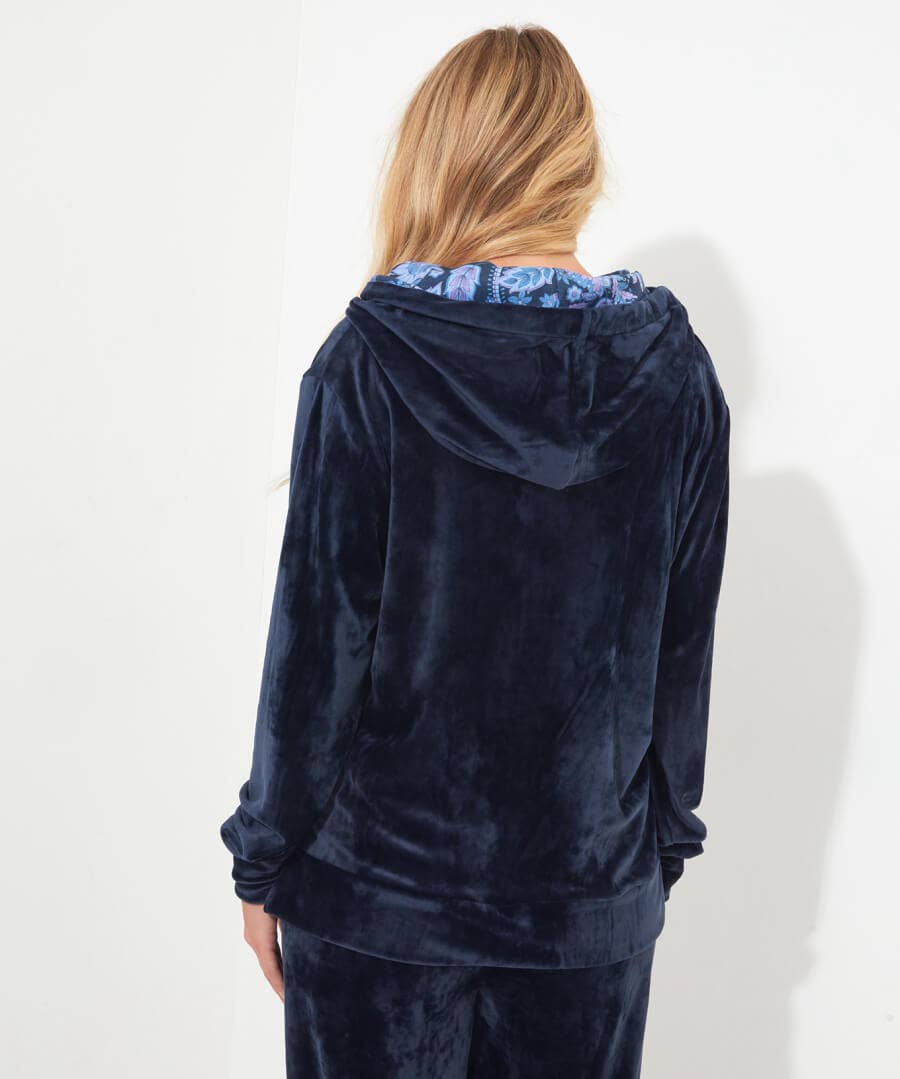 Velvet discount hoodie women's