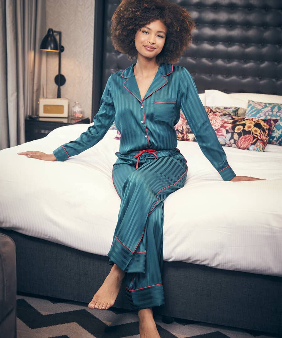Satin Stripe Pyjama Bottoms Womens Nightwear Joe Browns