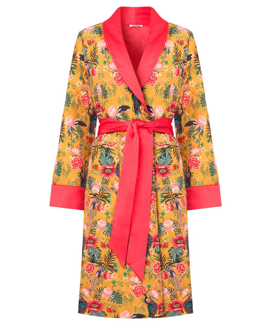 Peacock Print Dressing Gown Womens Nightwear Joe Browns