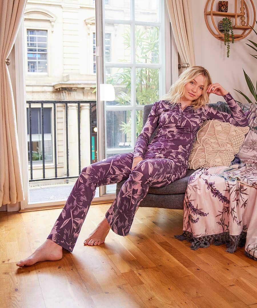 Sloe Joes Floral Flared Trouser