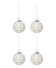Set Of 4 Honeycomb Christmas Baubles