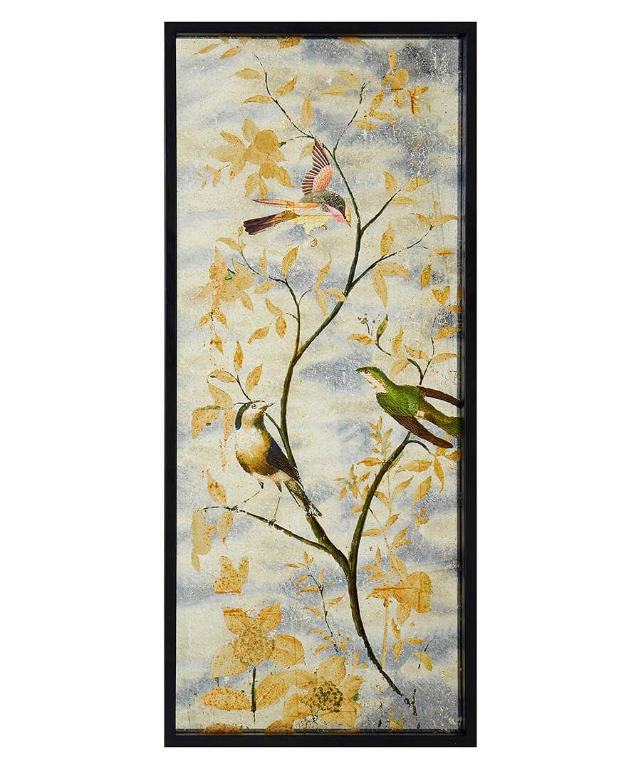 Autumnal Birds Pretty Printed Mirror