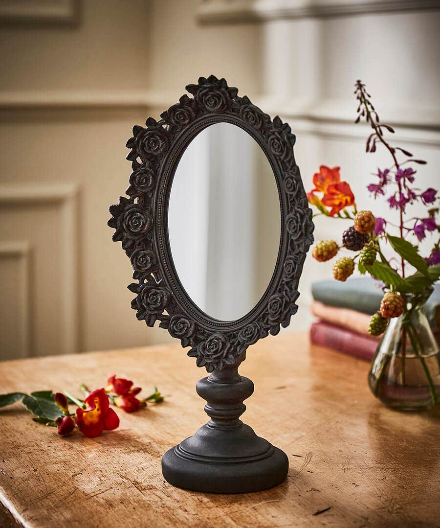 Black Rose Delightful Dressing Table Mirror