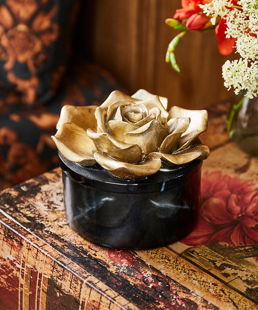 Radiant Rose Marble Box